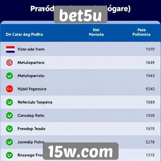 Métodos de pagamento aceitos na bet5u
