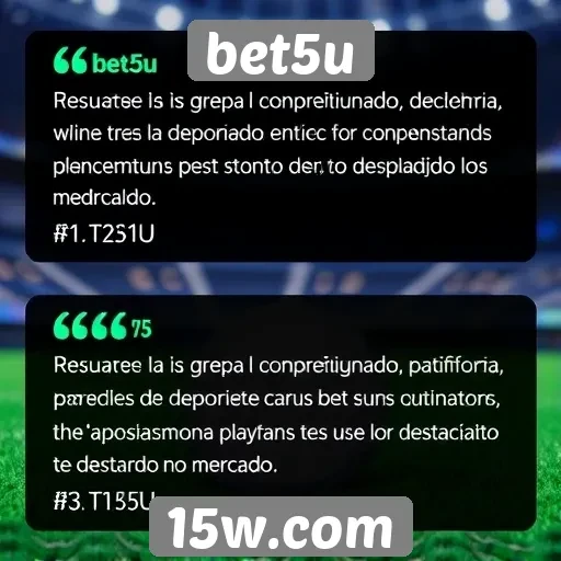 Depoimentos de usuários sobre a experiência no bet5u